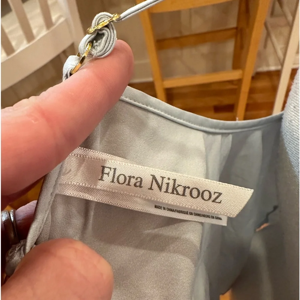 Flora Nikrooz light blue silky camisole tank top - Picture 4 of 7